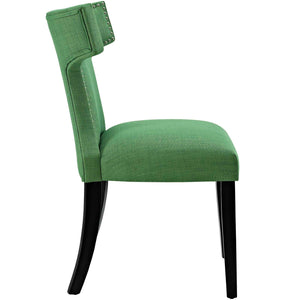 ModwayModway Curve Fabric Dining Chair EEI-2221 EEI-2221-GRN- BetterPatio.com