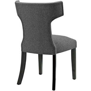 ModwayModway Curve Fabric Dining Chair EEI-2221 EEI-2221-GRY- BetterPatio.com