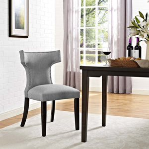 ModwayModway Curve Fabric Dining Chair EEI-2221 EEI-2221-LGR- BetterPatio.com