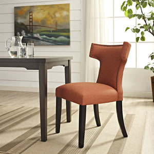 ModwayModway Curve Fabric Dining Chair EEI-2221 EEI-2221-ORA- BetterPatio.com