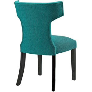 ModwayModway Curve Fabric Dining Chair EEI-2221 EEI-2221-TEA- BetterPatio.com