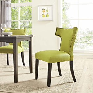 ModwayModway Curve Fabric Dining Chair EEI-2221 EEI-2221-WHE- BetterPatio.com