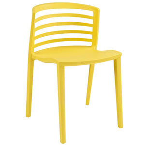 ModwayModway Curvy Dining Side Chair EEI-557 EEI-557-YLW- BetterPatio.com