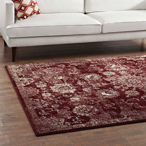 ModwayModway Cynara Distressed Floral Persian Medallion 5x8 Area Rug R-1111-58 R-1111A-58- BetterPatio.com