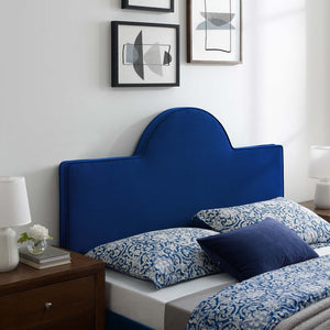 ModwayModway Dawn Full/Queen Performance Velvet Headboard MOD-6303 MOD-6303-NAV- BetterPatio.com