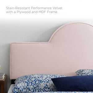 ModwayModway Dawn Full/Queen Performance Velvet Headboard MOD-6303 MOD-6303-PNK- BetterPatio.com