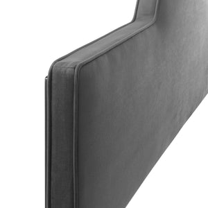 ModwayModway Dawn Twin Performance Velvet Headboard MOD-6302 MOD-6302-CHA- BetterPatio.com