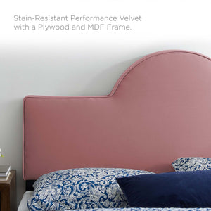 ModwayModway Dawn Twin Performance Velvet Headboard MOD-6302 MOD-6302-DUS- BetterPatio.com