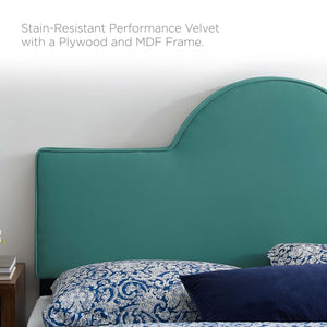 ModwayModway Dawn Twin Performance Velvet Headboard MOD-6302 MOD-6302-TEA- BetterPatio.com