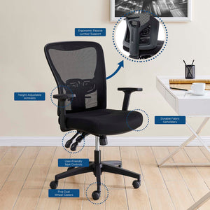 ModwayModway Define Mesh Office Chair EEI-3900 EEI-3900-BLK- BetterPatio.com