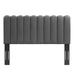 ModwayModway Delilah Performance Velvet Twin Headboard MOD-6317 MOD-6317-CHA- BetterPatio.com