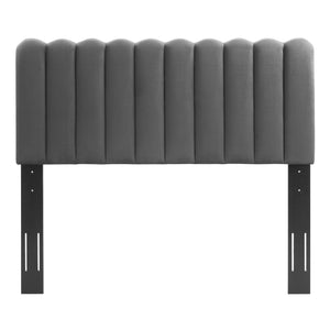 ModwayModway Delilah Performance Velvet Twin Headboard MOD-6317 MOD-6317-CHA- BetterPatio.com