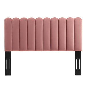 ModwayModway Delilah Performance Velvet Twin Headboard MOD-6317 MOD-6317-DUS- BetterPatio.com