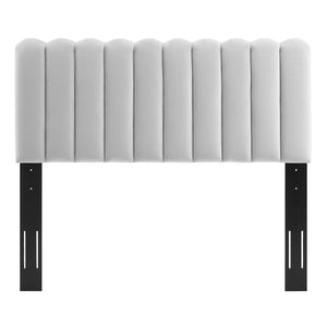 ModwayModway Delilah Performance Velvet Twin Headboard MOD-6317 MOD-6317-LGR- BetterPatio.com