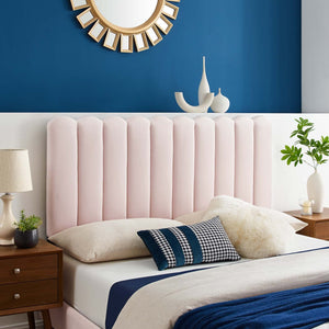 ModwayModway Delilah Performance Velvet Twin Headboard MOD-6317 MOD-6317-PNK- BetterPatio.com