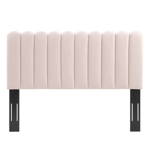 ModwayModway Delilah Performance Velvet Twin Headboard MOD-6317 MOD-6317-PNK- BetterPatio.com