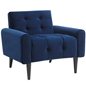 ModwayModway Delve Living Room Set Performance Velvet Set of 3 EEI-2970 EEI-2970-NAV-SET- BetterPatio.com