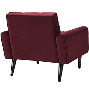 ModwayModway Delve Performance Velvet Armchair EEI-2326 EEI-2326-MAR- BetterPatio.com