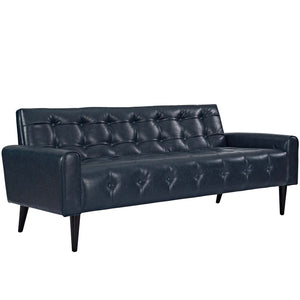 ModwayModway Delve Upholstered Vinyl Sofa EEI-2457 EEI-2457-BLU- BetterPatio.com