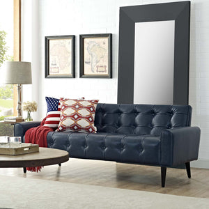 ModwayModway Delve Upholstered Vinyl Sofa EEI-2457 EEI-2457-BLU- BetterPatio.com