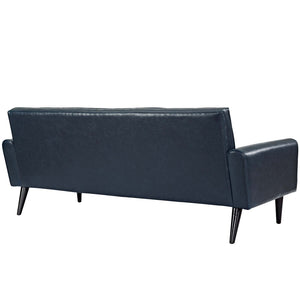 ModwayModway Delve Upholstered Vinyl Sofa EEI-2457 EEI-2457-BLU- BetterPatio.com