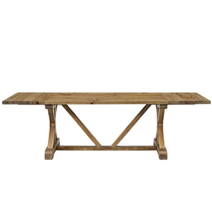 ModwayModway Den Extendable Wood Dining Table EEI-2651 EEI-2651-BRN-SET- BetterPatio.com