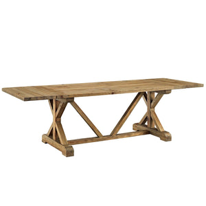 ModwayModway Den Extendable Wood Dining Table EEI-2651 EEI-2651-BRN-SET- BetterPatio.com