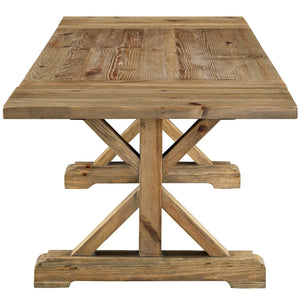 ModwayModway Den Extendable Wood Dining Table EEI-2651 EEI-2651-BRN-SET- BetterPatio.com