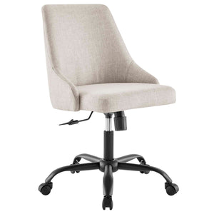 ModwayModway Designate Swivel Upholstered Office Chair EEI-4371 EEI-4371-BLK-BEI- BetterPatio.com