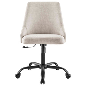 ModwayModway Designate Swivel Upholstered Office Chair EEI-4371 EEI-4371-BLK-BEI- BetterPatio.com