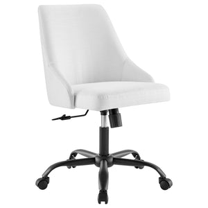 ModwayModway Designate Swivel Upholstered Office Chair EEI-4371 EEI-4371-BLK-WHI- BetterPatio.com