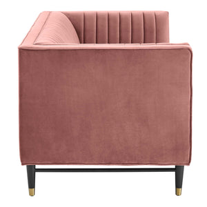 ModwayModway Devote Channel Tufted Performance Velvet Loveseat EEI-4718 EEI-4718-DUS- BetterPatio.com