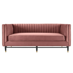 ModwayModway Devote Channel Tufted Performance Velvet Loveseat EEI-4718 EEI-4718-DUS- BetterPatio.com