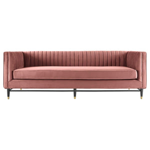 ModwayModway Devote Channel Tufted Performance Velvet Sofa EEI-4720 EEI-4720-DUS- BetterPatio.com