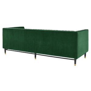 ModwayModway Devote Channel Tufted Performance Velvet Sofa EEI-4720 EEI-4720-EME- BetterPatio.com