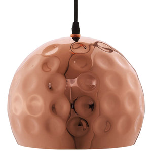 ModwayModway Dimple 10" Half-Sphere Rose Gold Pendant Light EEI-2905 EEI-2905- BetterPatio.com