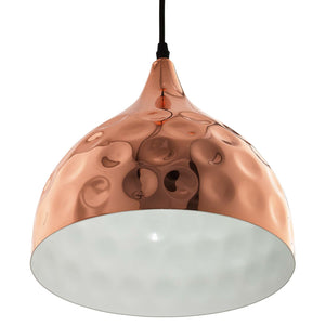 ModwayModway Dimple 11" Bell-Shaped Rose Gold Pendant Light EEI-2904 EEI-2904- BetterPatio.com