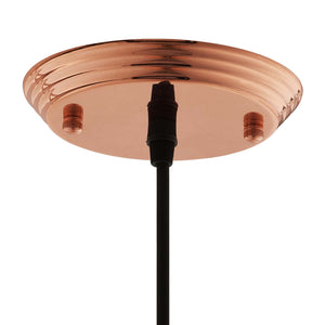 ModwayModway Dimple 11" Bell-Shaped Rose Gold Pendant Light EEI-2904 EEI-2904- BetterPatio.com