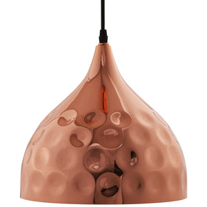 ModwayModway Dimple 11" Bell-Shaped Rose Gold Pendant Light EEI-2904 EEI-2904- BetterPatio.com