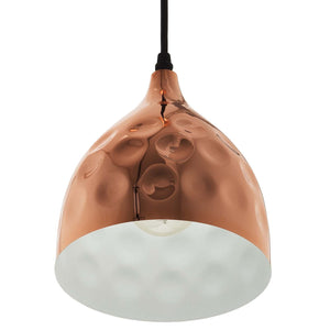 ModwayModway Dimple 6.5" Bell-Shaped Rose Gold Pendant Light EEI-2903 EEI-2903- BetterPatio.com