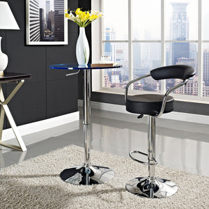 ModwayModway Diner Bar Stool EEI-192 EEI-192-BLK- BetterPatio.com