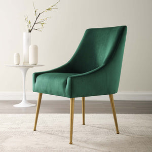 ModwayModway Discern Upholstered Performance Velvet Dining Chair EEI-3508 EEI-3508-GRN- BetterPatio.com