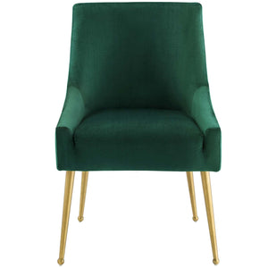 ModwayModway Discern Upholstered Performance Velvet Dining Chair EEI-3508 EEI-3508-GRN- BetterPatio.com