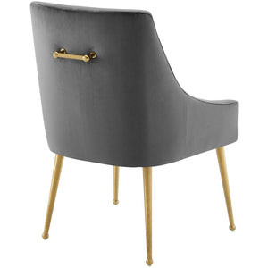 ModwayModway Discern Upholstered Performance Velvet Dining Chair EEI-3508 EEI-3508-GRY- BetterPatio.com