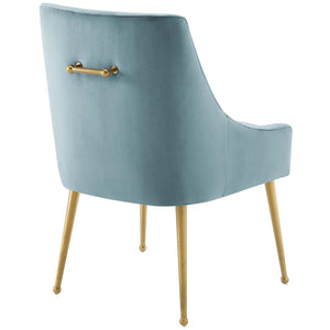 ModwayModway Discern Upholstered Performance Velvet Dining Chair EEI-3508 EEI-3508-LBU- BetterPatio.com