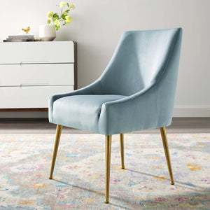 ModwayModway Discern Upholstered Performance Velvet Dining Chair EEI-3508 EEI-3508-LBU- BetterPatio.com