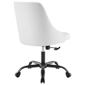 ModwayModway Distinct Tufted Swivel Upholstered Office Chair EEI-4369 EEI-4369-BLK-WHI- BetterPatio.com