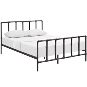 ModwayModway Dower Queen Stainless Steel Bed MOD-5437 MOD-5437-BRN- BetterPatio.com