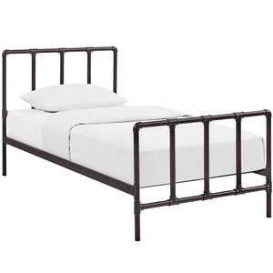 ModwayModway Dower Twin Bed MOD-5435 MOD-5435-BRN- BetterPatio.com