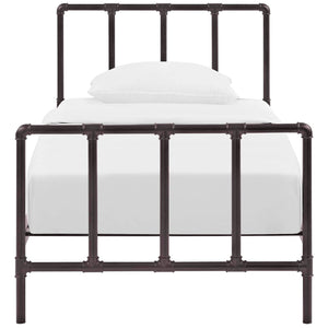 ModwayModway Dower Twin Bed MOD-5435 MOD-5435-BRN- BetterPatio.com